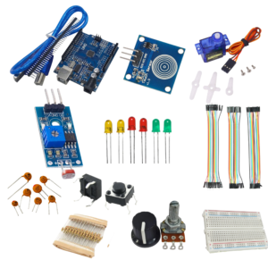 Arduino Kit with Servo Motor SG 90, Touch sensor module and other componentso motor