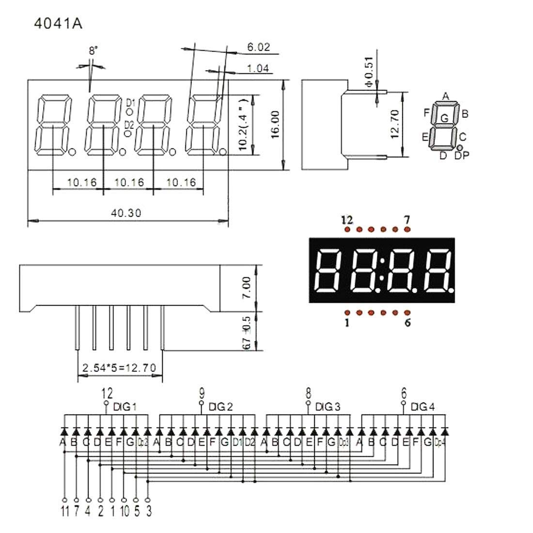 4-Digit 7 Segment Display Module – [Pack of 1]