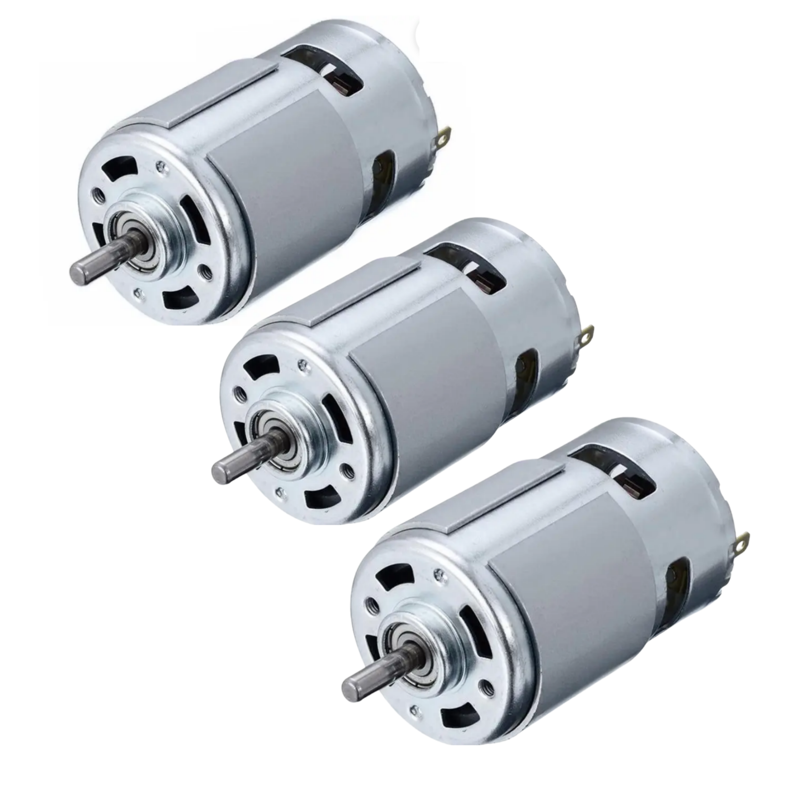 [Pack of 3] SP 775 DC 12V-24V High Speed Metal Large Torque Small DC Motor Replacement for DIY Toy Cars Motor for Drill 12V/24V Brushed DC Multipurpose Brushed High torque Motor