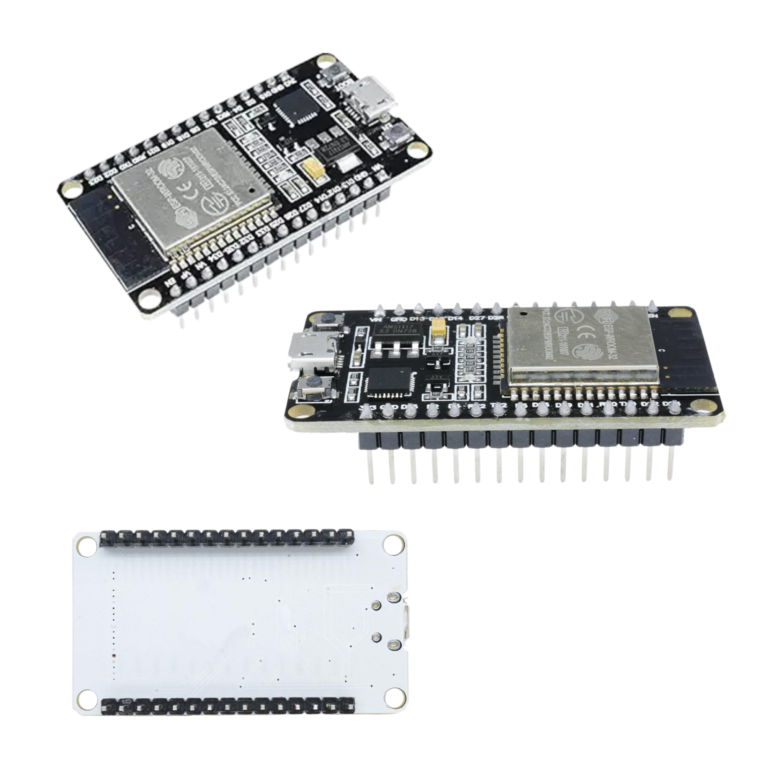 NodeMCU ESP32 Development Board with 30 Pin CP2102 USB-UART, WiFi, Bluetooth, and Dual-Core Power Microcontroller (Pack of 1)