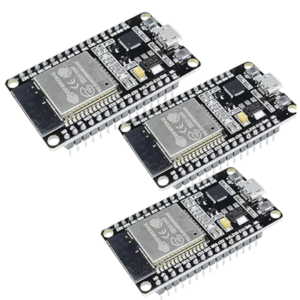 NodeMCU ESP32 Development Board with 30 Pin CP2102 USB-UART, WiFi, Bluetooth, and Dual-Core Power Microcontroller (Pack of 3)